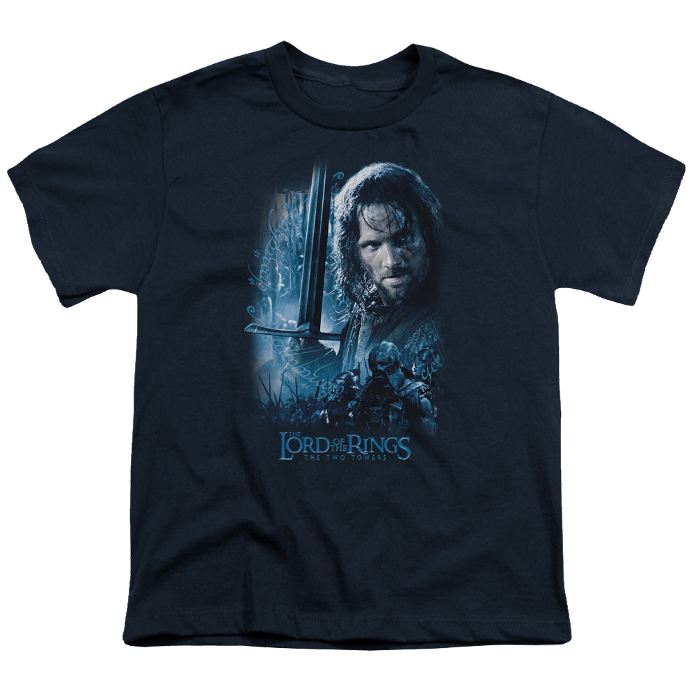 Lord of the Rings Trilogy, The King In The Making - Youth T-Shirt Youth T-Shirt (Ages 8-12) Lord Of The Rings