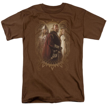 Coffee men's regular fit t-shirt with Lord of the Rings Rohan Royalty graphic