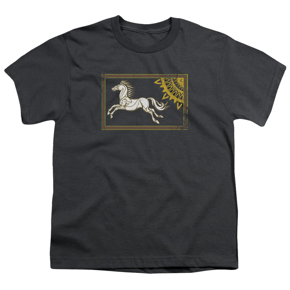 Lord of the Rings Trilogy, The Rohan Banner - Youth T-Shirt Youth T-Shirt (Ages 8-12) Lord Of The Rings