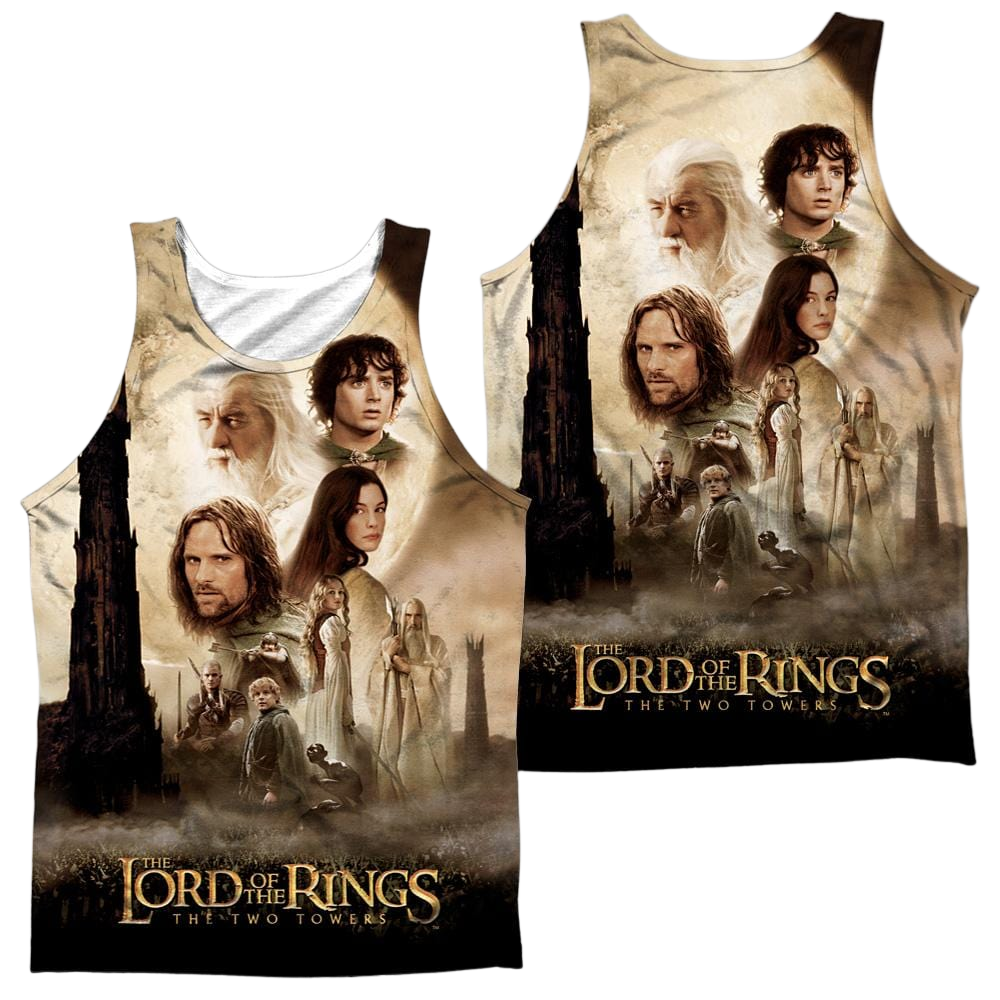 Lord of the Rings Towers Poster Men's All Over Print Tank Men's All Over Print Tank Lord Of The Rings