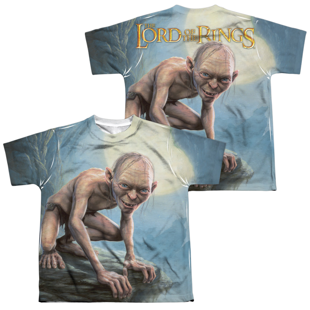 Lord of the Rings Trilogy, The Gollum Moon - Youth All-Over Print T-Shirt Youth All-Over Print T-Shirt (Ages 8-12) Lord Of The Rings