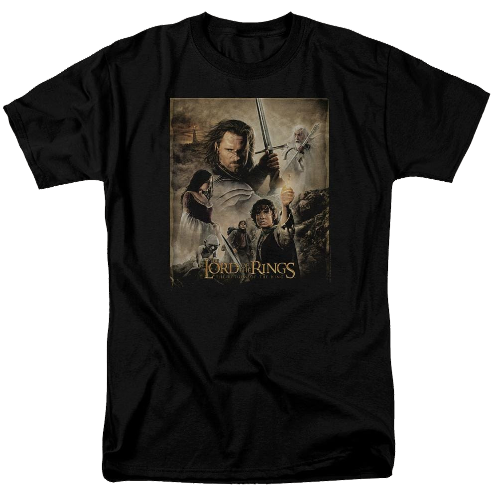 Lord of the Rings Rotk Poster Men's Regular Fit T-Shirt Men's Regular Fit T-Shirt Lord Of The Rings