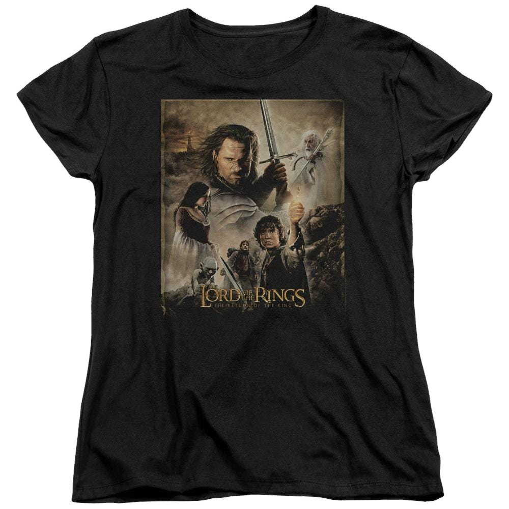 Lord of the Rings Rotk Poster Women's T-Shirt Women's T-Shirt Lord Of The Rings