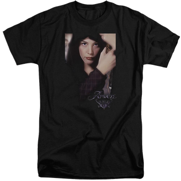Black men's tall fit t-shirt with Lord of the Rings Arwen graphic