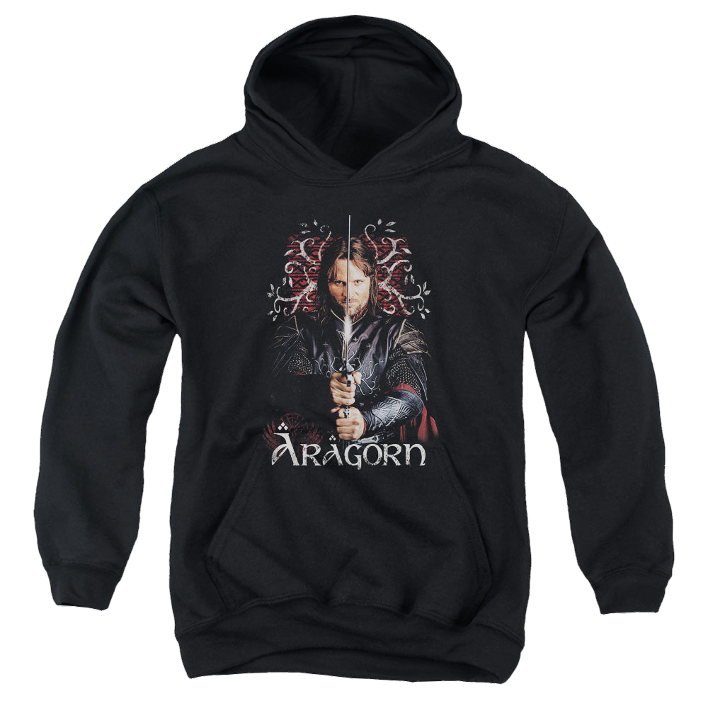 Lord of the Rings Trilogy, The Aragorn - Youth Hoodie Youth Hoodie (Ages 8-12) Lord Of The Rings