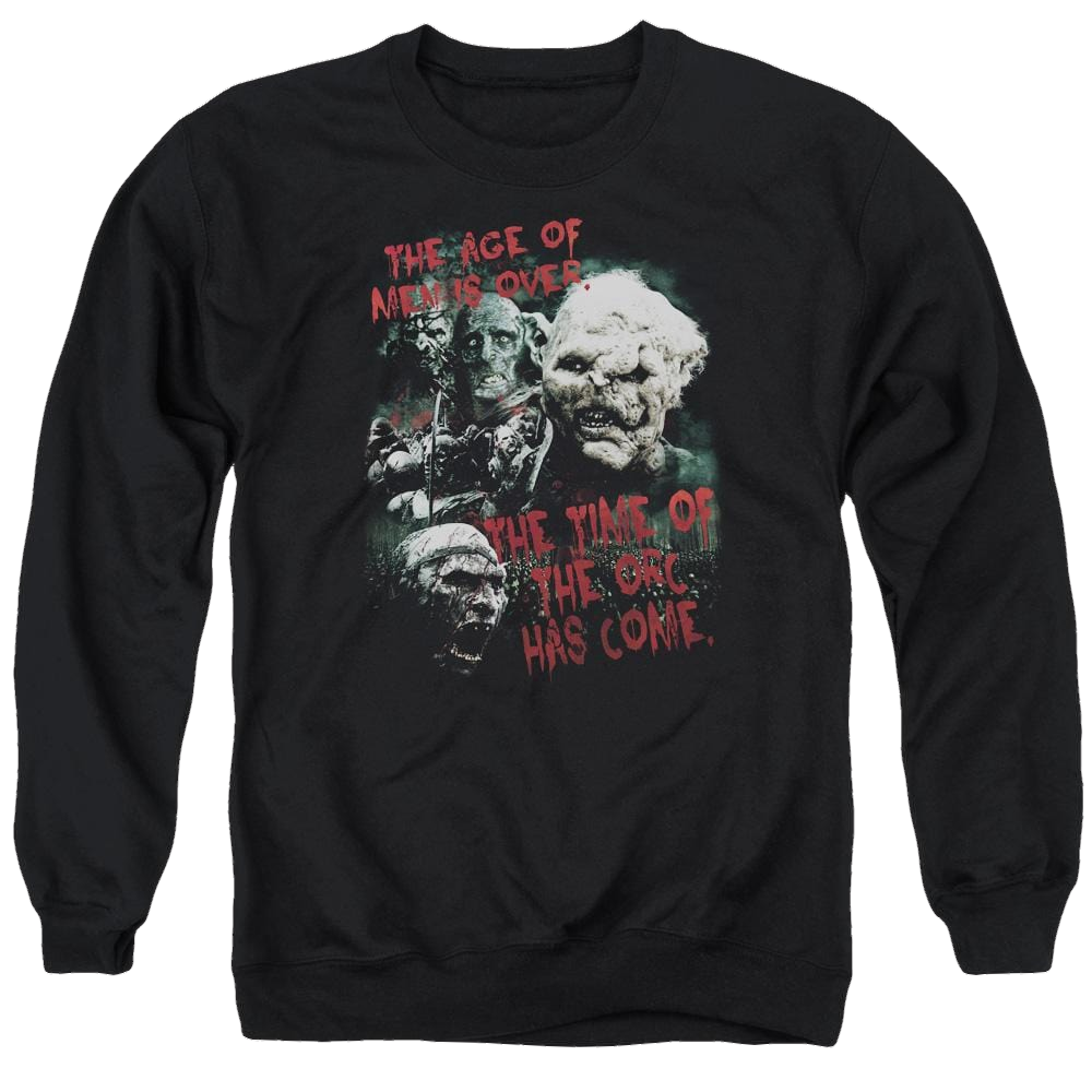 Lord of the Rings Time Of The Orc Men's Crewneck Sweatshirt Men's Crewneck Sweatshirt Lord Of The Rings