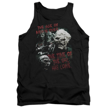 Black men's tank with Lord of the Rings Time Of The Orc graphic