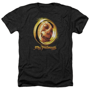 Charcoal men's heather t-shirt with Lord of the Rings My Precious graphic