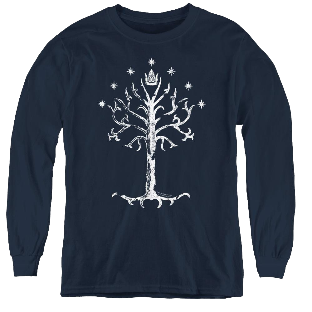 Lord Of The Rings Trilogy, The Tree Of Gondor - Youth Long Sleeve T-Shirt Youth Long Sleeve T-Shirt Lord Of The Rings