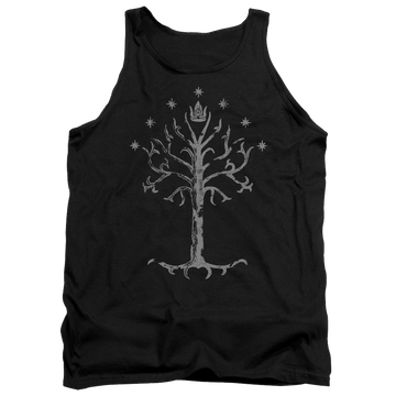 Black men's tank with Lord of the Rings Tree Of Gondor graphic