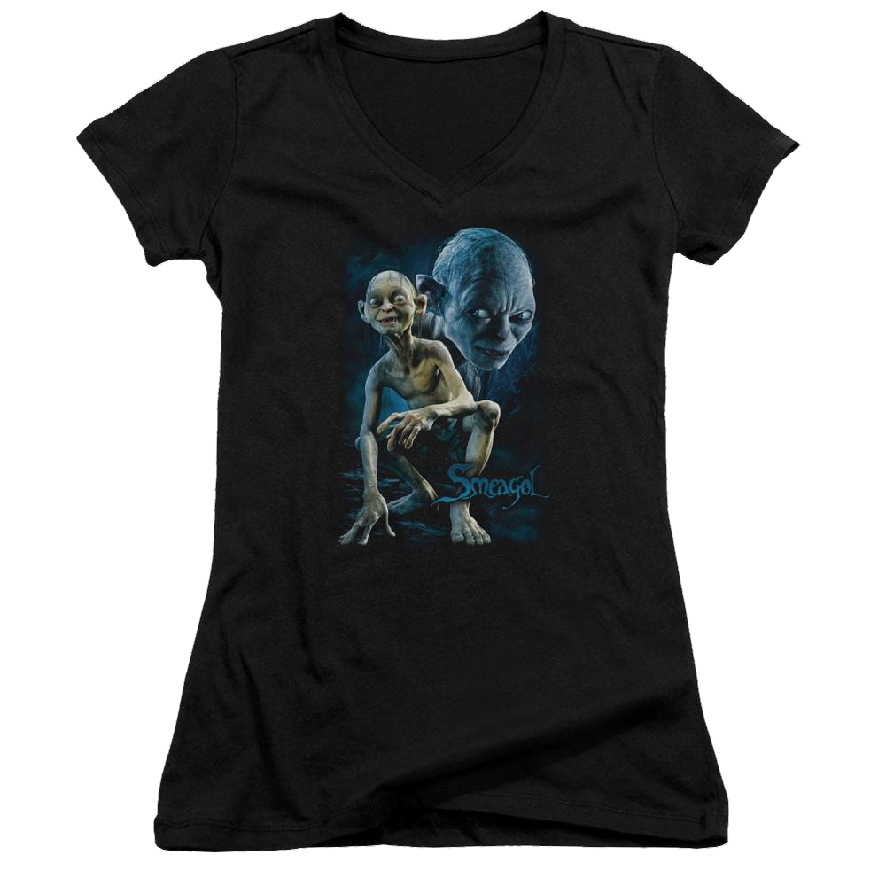 Lord of the Rings Smeagol Juniors V-Neck T-Shirt Juniors V-Neck T-Shirt Lord Of The Rings
