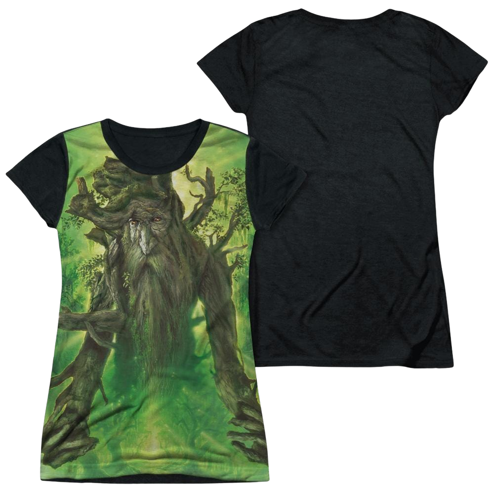 Lord of the Rings Treebeard Juniors Black Back T-Shirt Juniors Black Back T-Shirt Lord Of The Rings