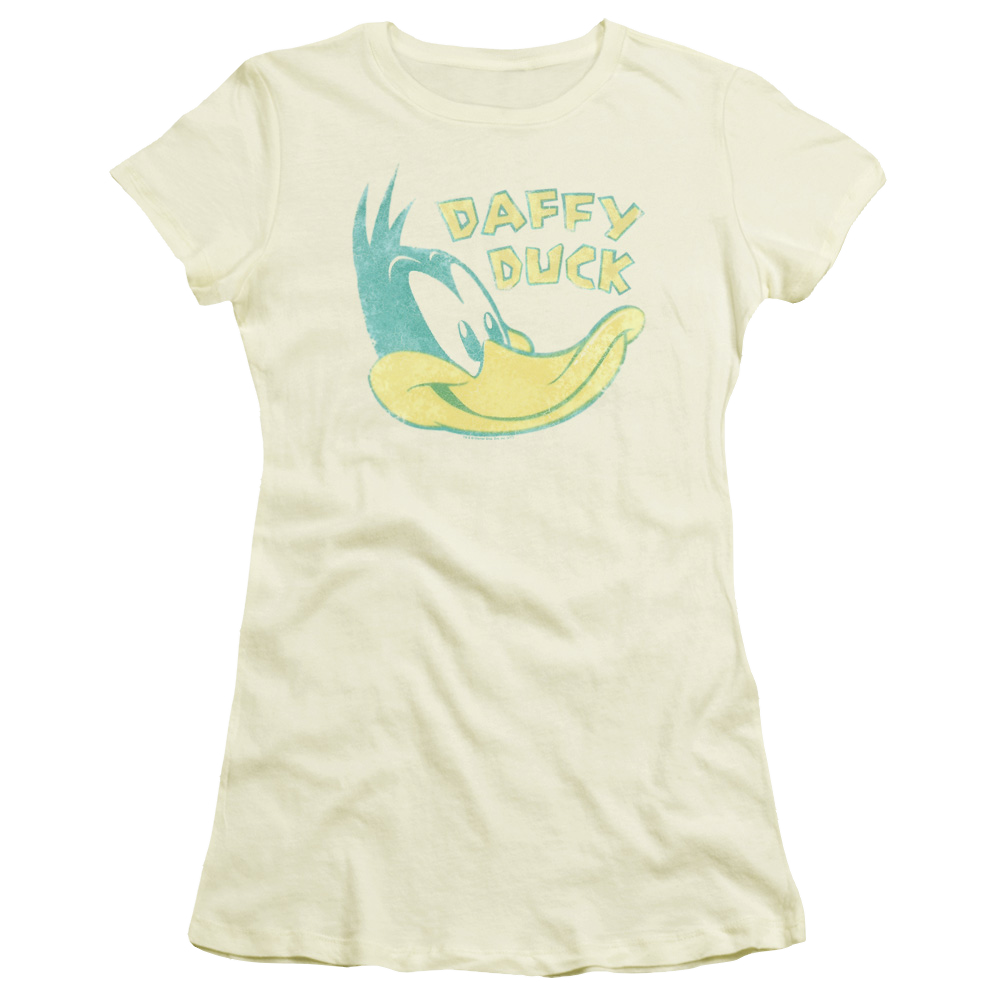 Looney Tunes Daffy Head Juniors T-Shirt Juniors T-Shirt Looney Tunes