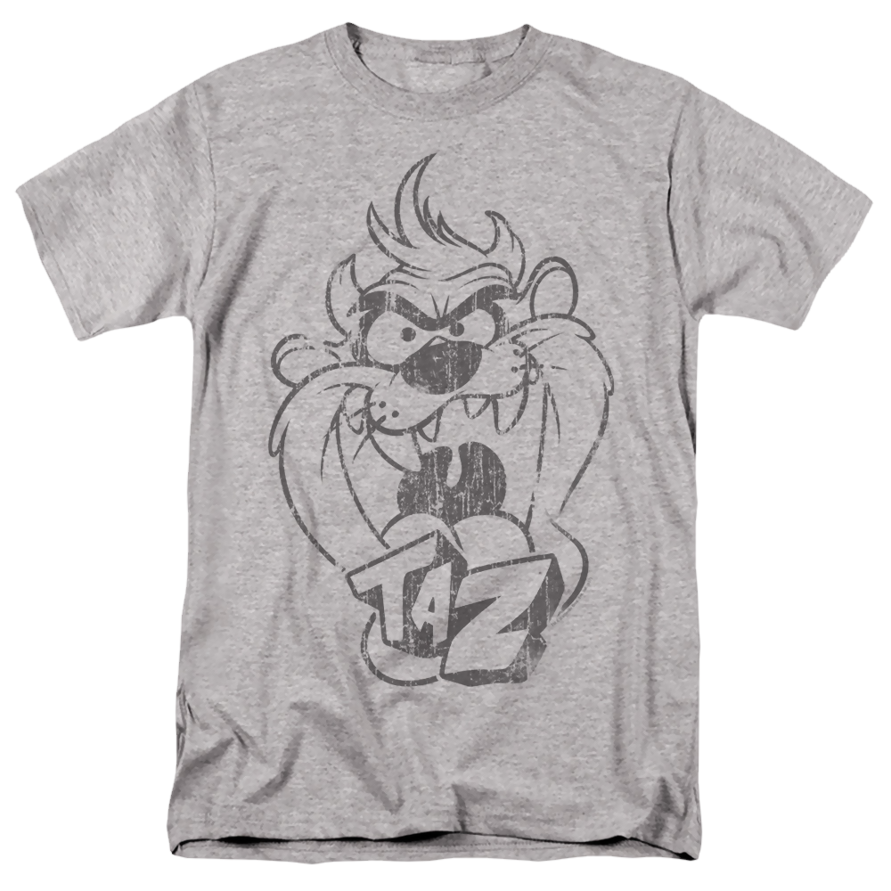 Looney Tunes Faded Taz - Men's Regular Fit T-Shirt Men's Regular Fit T-Shirt Looney Tunes