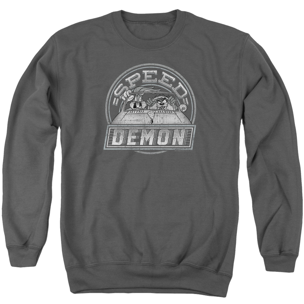 Looney Tunes Speed Demon Men's Crewneck Sweatshirt Men's Crewneck Sweatshirt Looney Tunes