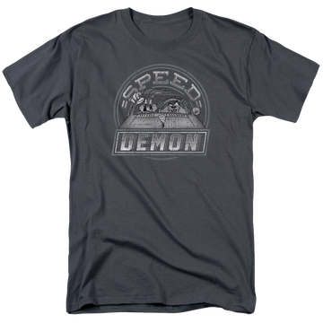 Charcoal men's regular fit t-shirt with Looney Tunes Speed Demon graphic