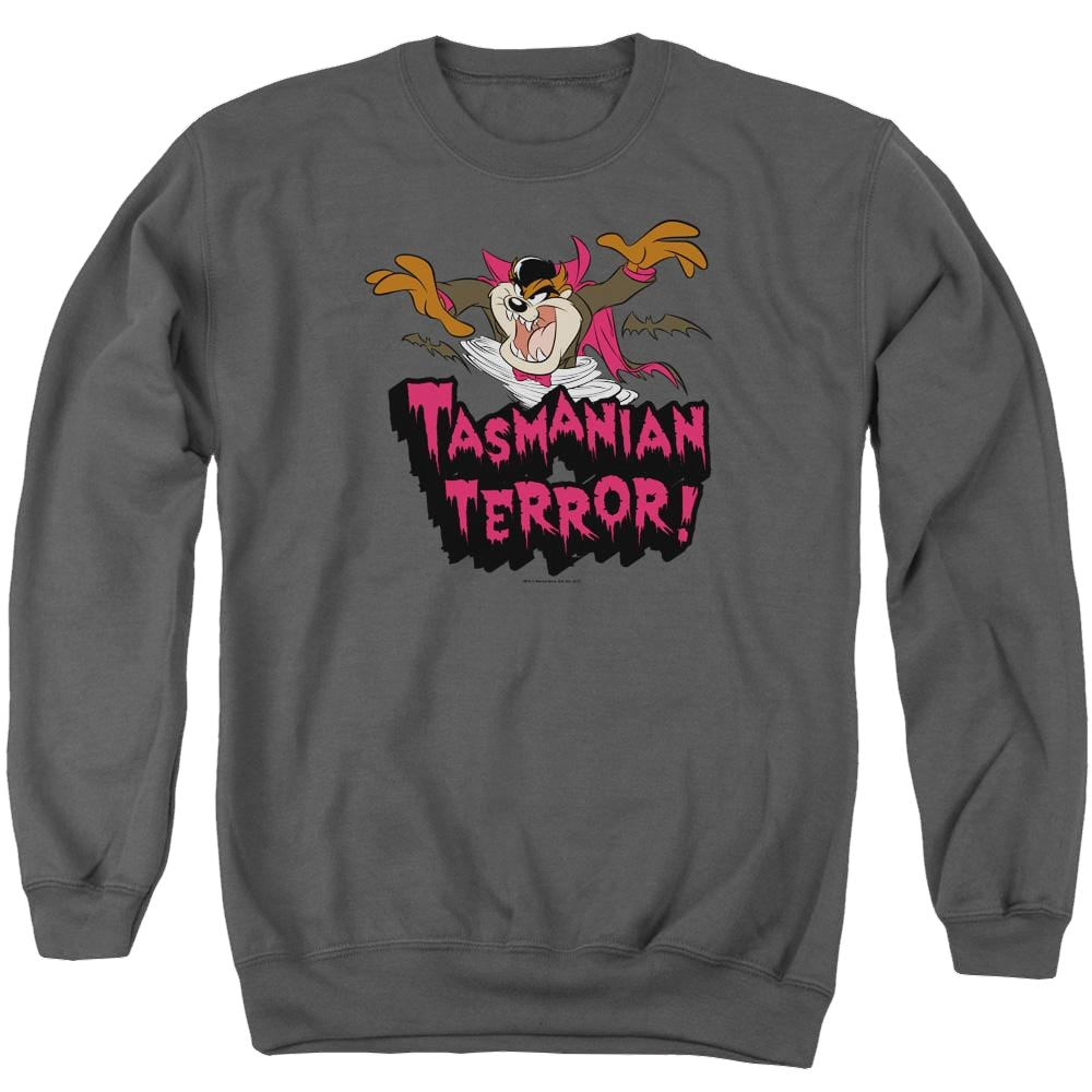 Looney Tunes Taz Terror Men's Crewneck Sweatshirt Men's Crewneck Sweatshirt Looney Tunes