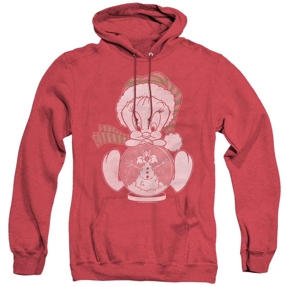 Looney Tunes Tweety Globe - Heather Pullover Hoodie Heather Pullover Hoodie Looney Tunes
