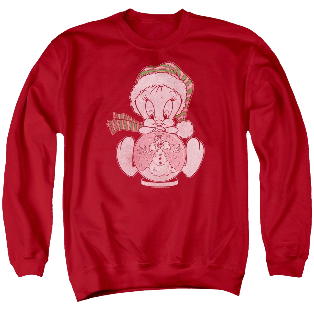 Looney Tunes Tweey Globe Men's Crewneck Sweatshirt Men's Crewneck Sweatshirt Looney Tunes