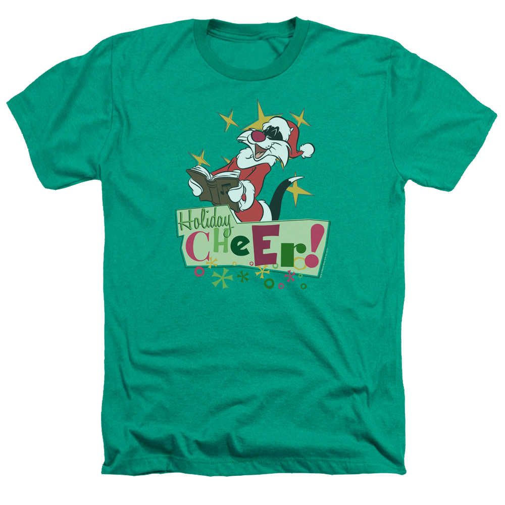 Looney Tunes Cheer Sylvester Men's Heather T-Shirt Men's Heather T-Shirt Looney Tunes