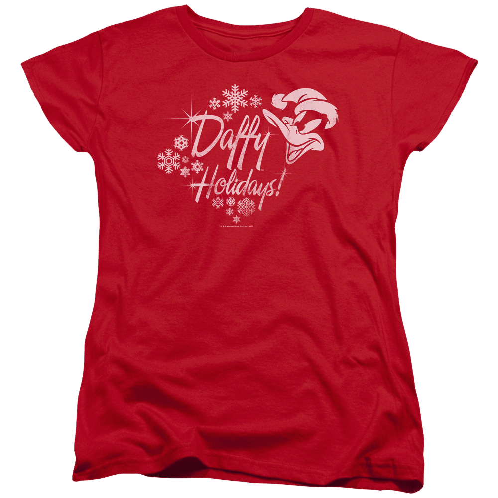Looney Tunes Daffy Holidays Women's T-Shirt Women's T-Shirt Looney Tunes