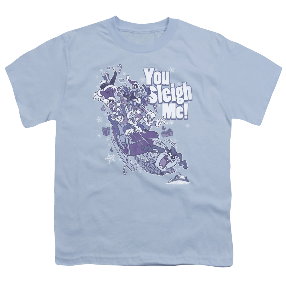 Looney Tunes You Sleigh Me - Youth T-Shirt Youth T-Shirt (Ages 8-12) Looney Tunes