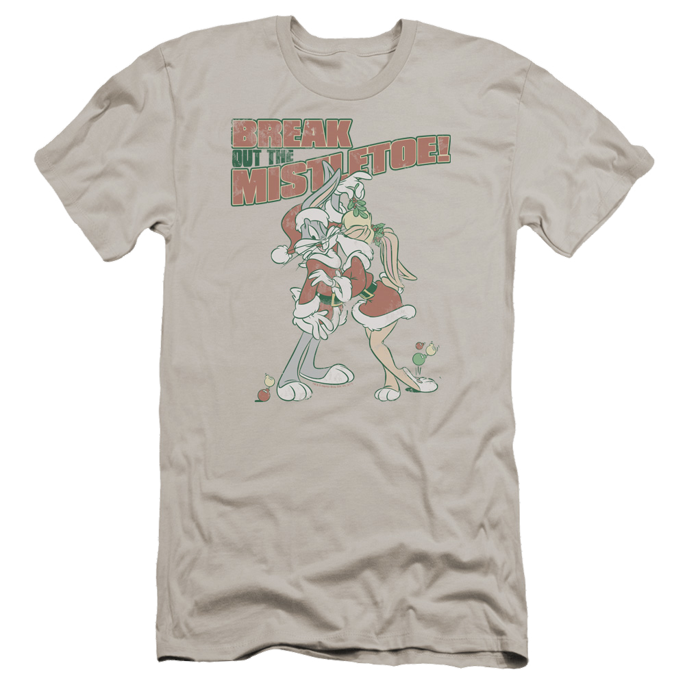 Looney Tunes Mistletoe Men's Premium Slim Fit T-Shirt Men's Premium Slim Fit T-Shirt Looney Tunes