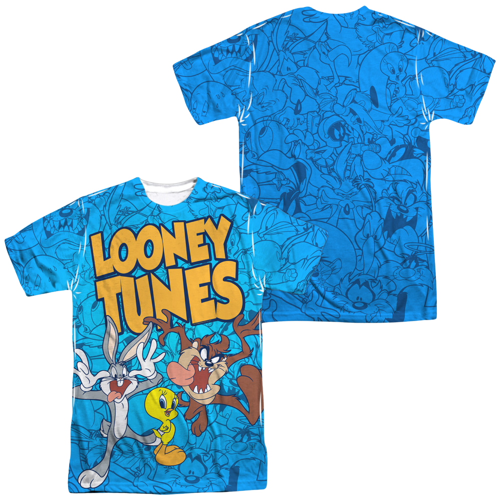 Looney Tunes Collage Of Characters Men's All Over Print T-Shirt Men's All-Over Print T-Shirt Looney Tunes
