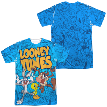 Looney Tunes Collage Of Characters Men's All Over Print T-Shirt Men's All-Over Print T-Shirt Looney Tunes