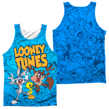 Looney Tunes Collage Of Characters men's all-over print tank