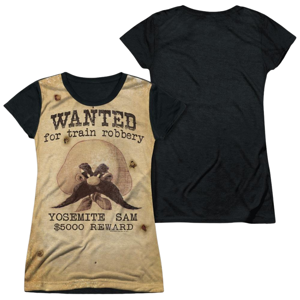 Looney Tunes Wanted Juniors Black Back T-Shirt Juniors Black Back T-Shirt Looney Tunes