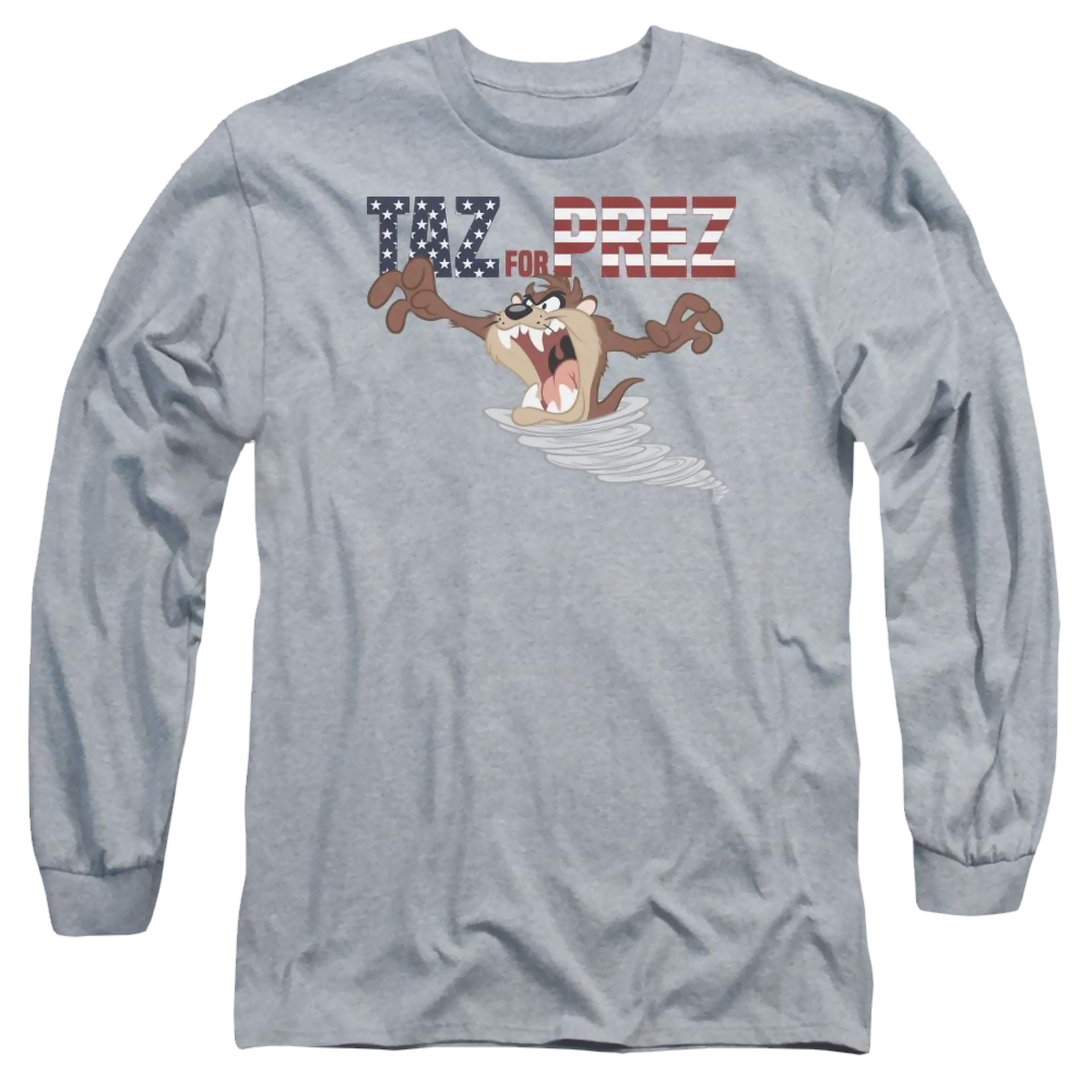 Looney Tunes Taz For Prez 3 Men's Long Sleeve T-Shirt Men's Long Sleeve T-Shirt Looney Tunes