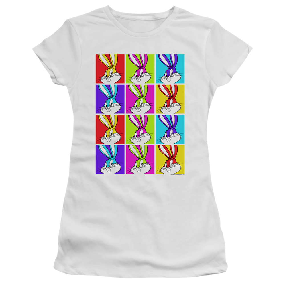 Looney Tunes Bugs Tiles - Juniors T-Shirt Juniors T-Shirt Looney Tunes