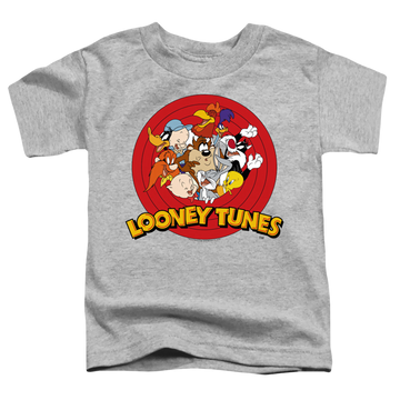 Athletic heather toddler t-shirt with Looney Tunes Group graphic