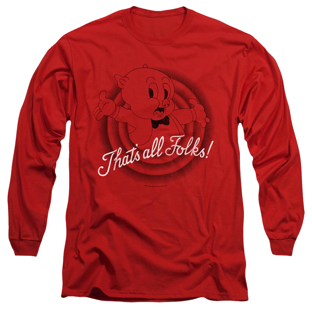 Looney Tunes Thats All Folks - Men's Long Sleeve T-Shirt Men's Long Sleeve T-Shirt Looney Tunes