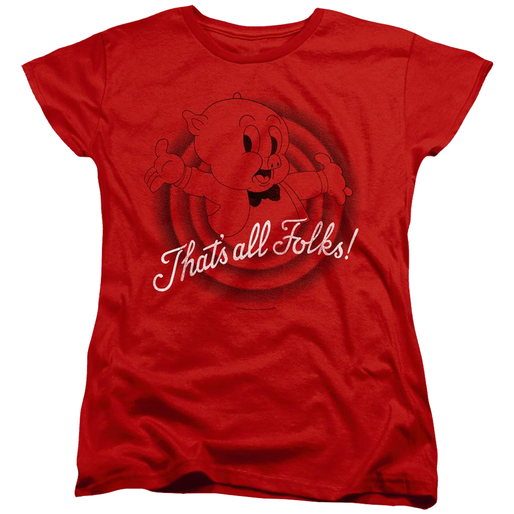 Looney Tunes Thats All Folks - Women's T-Shirt Women's T-Shirt Looney Tunes