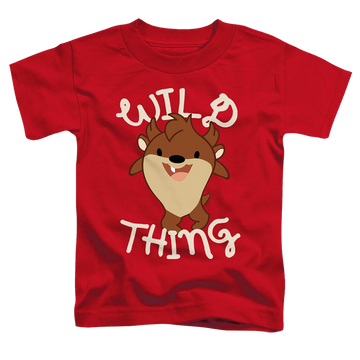 Red toddler t-shirt with Looney Tunes Wild Thing Kid graphic