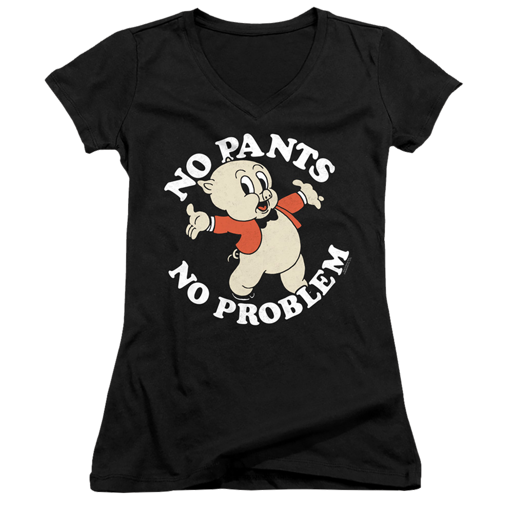 Looney Tunes No Pants - Juniors V-Neck T-Shirt Juniors V-Neck T-Shirt Looney Tunes