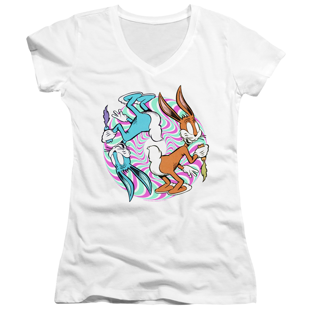 Looney Tunes Wacky Wabbit - Juniors V-Neck T-Shirt Juniors V-Neck T-Shirt Looney Tunes