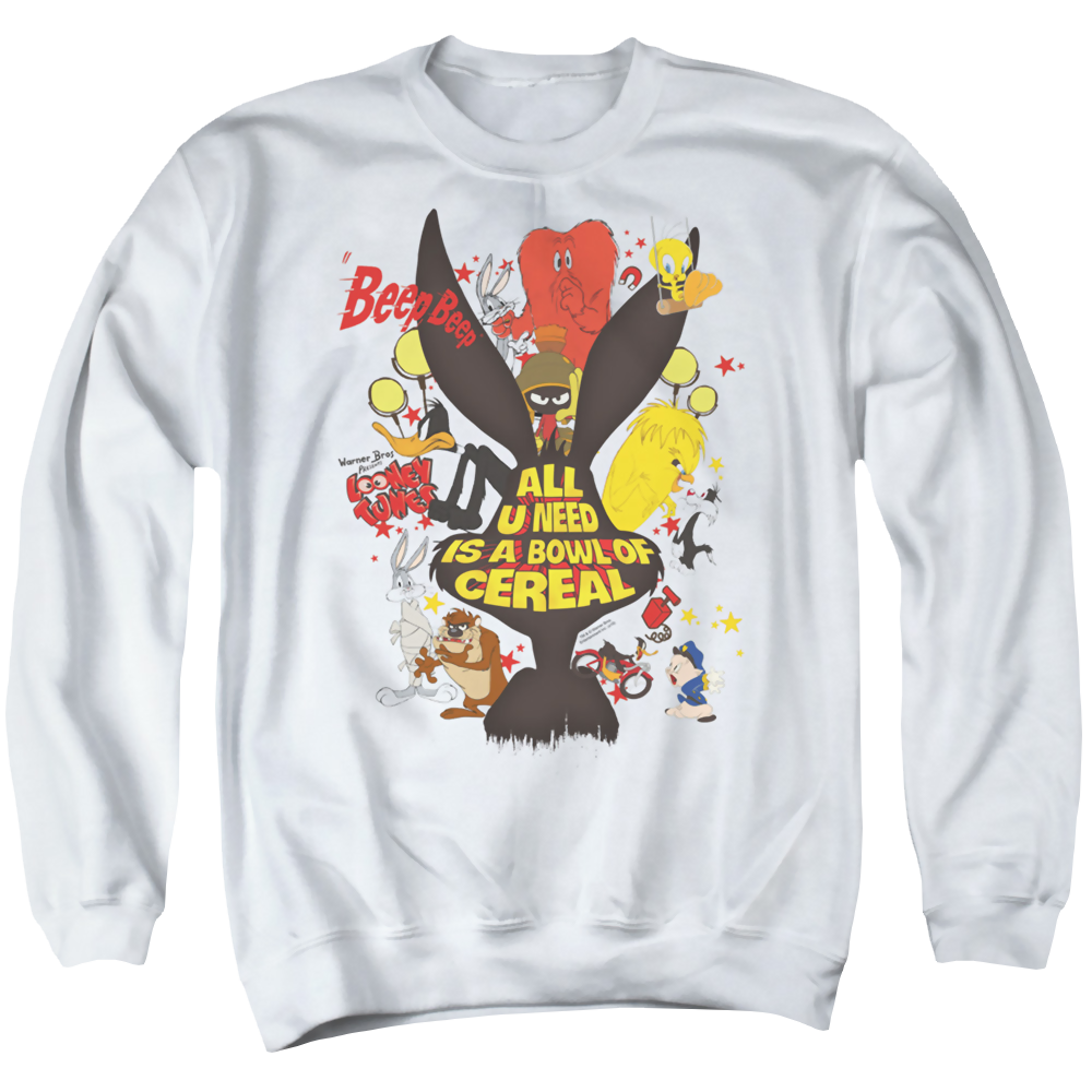 Looney Tunes Cereal - Men's Crewneck Sweatshirt Men's Crewneck Sweatshirt Looney Tunes