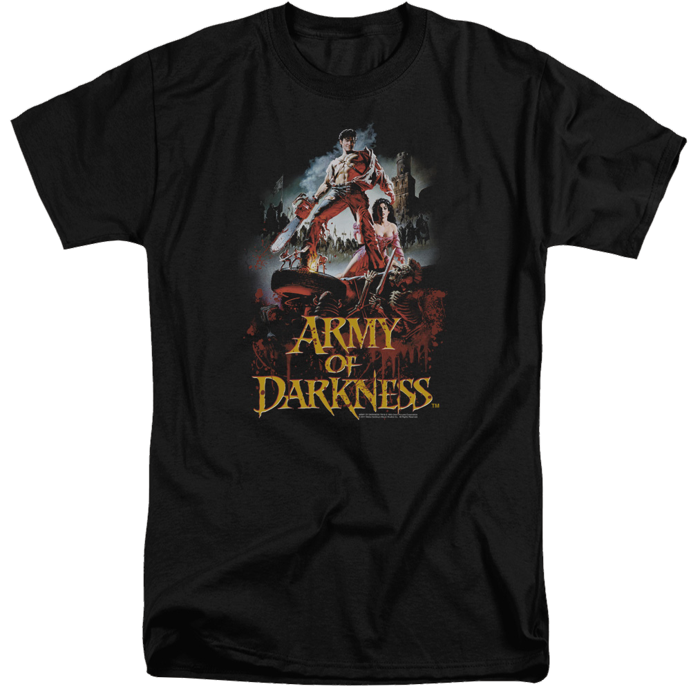 Army Of Darkness Bloody Poster - Men's Tall Fit T-Shirt Men's Tall Fit T-Shirt Army of Darkness