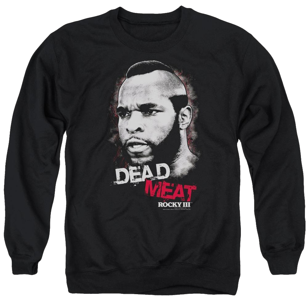 Rocky III Dead Meat Men's Crewneck Sweatshirt Men's Crewneck Sweatshirt Rocky