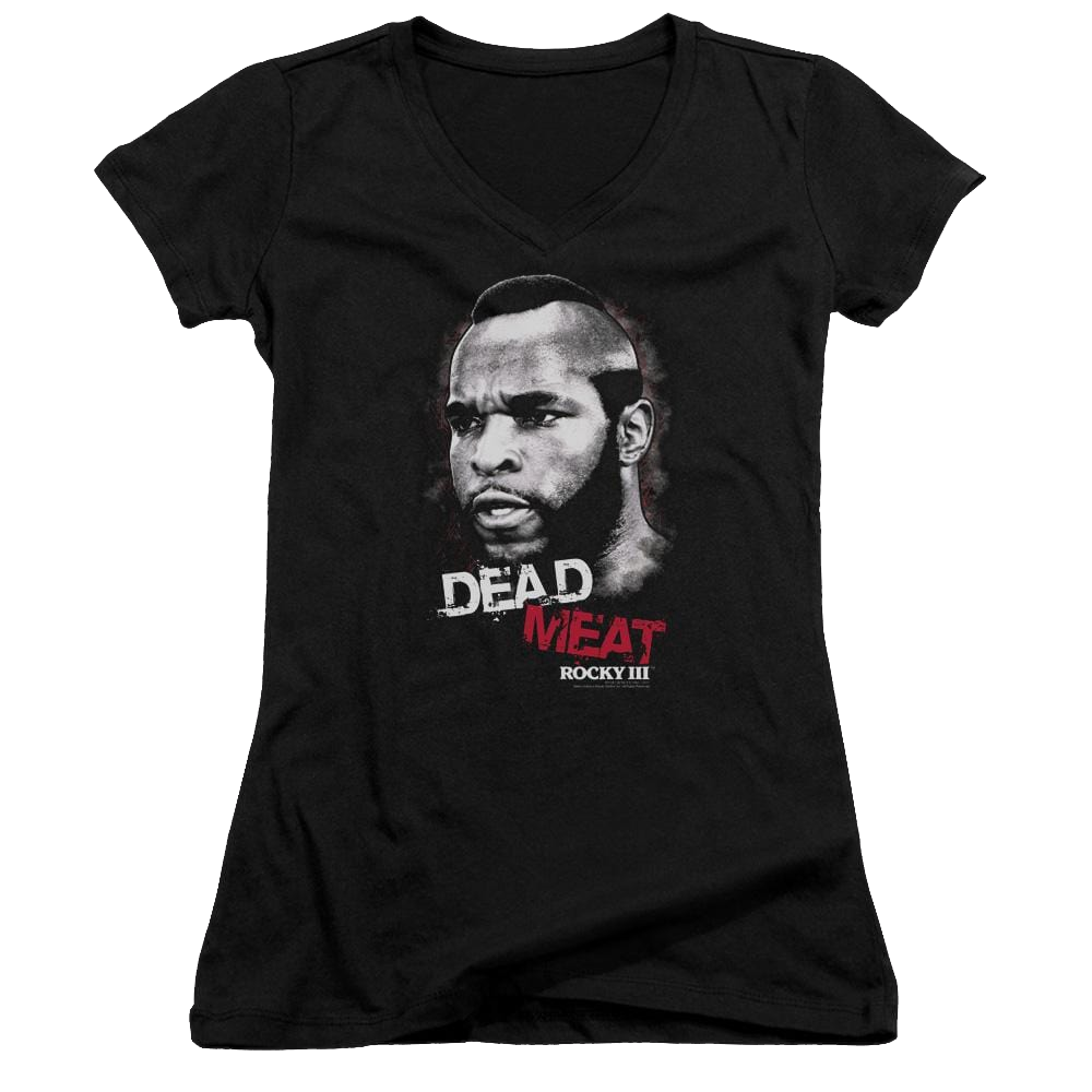 Rocky III Dead Meat Juniors V-Neck T-Shirt Juniors V-Neck T-Shirt Rocky
