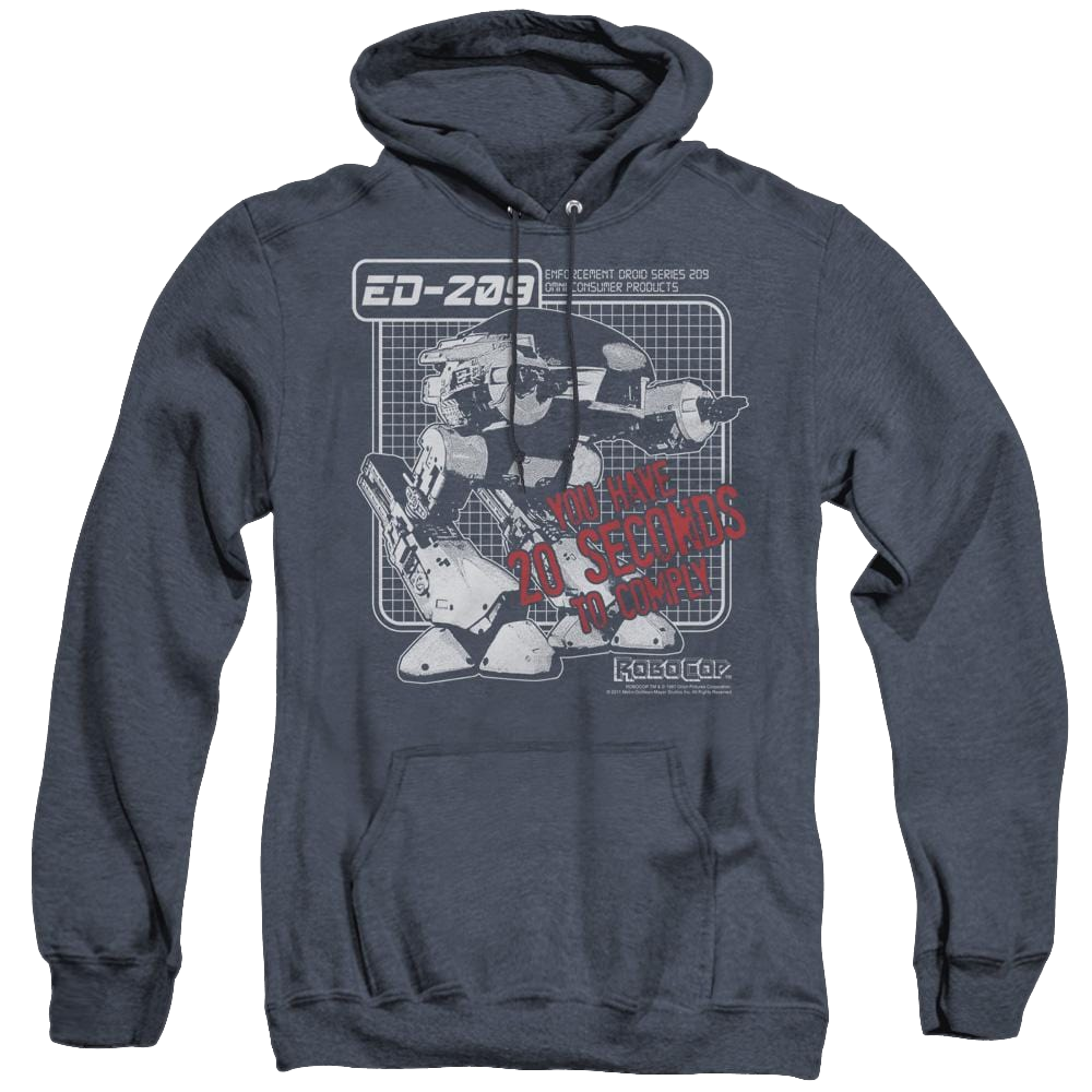 Robocop Robocop/Ed 209 - Heather Pullover Hoodie Heather Pullover Hoodie Robocop