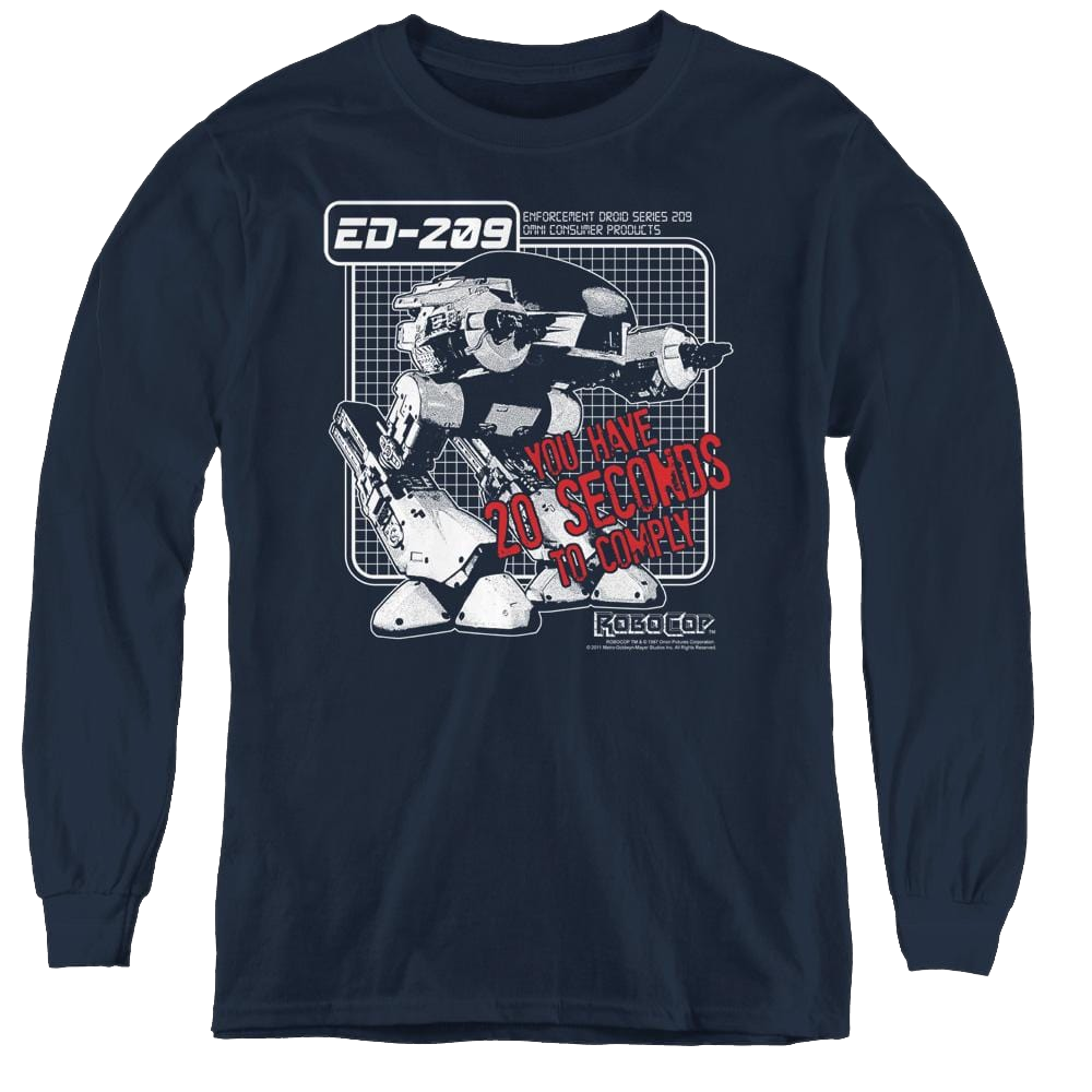 Robocop Robocop/Ed 209 - Youth Long Sleeve T-Shirt Youth Long Sleeve T-Shirt Robocop