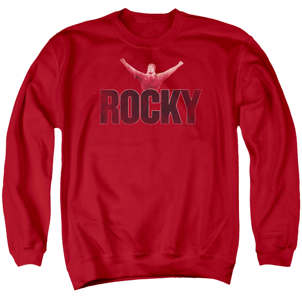 Rocky Victory Distressed - Men's Crewneck Sweatshirt Men's Crewneck Sweatshirt Rocky