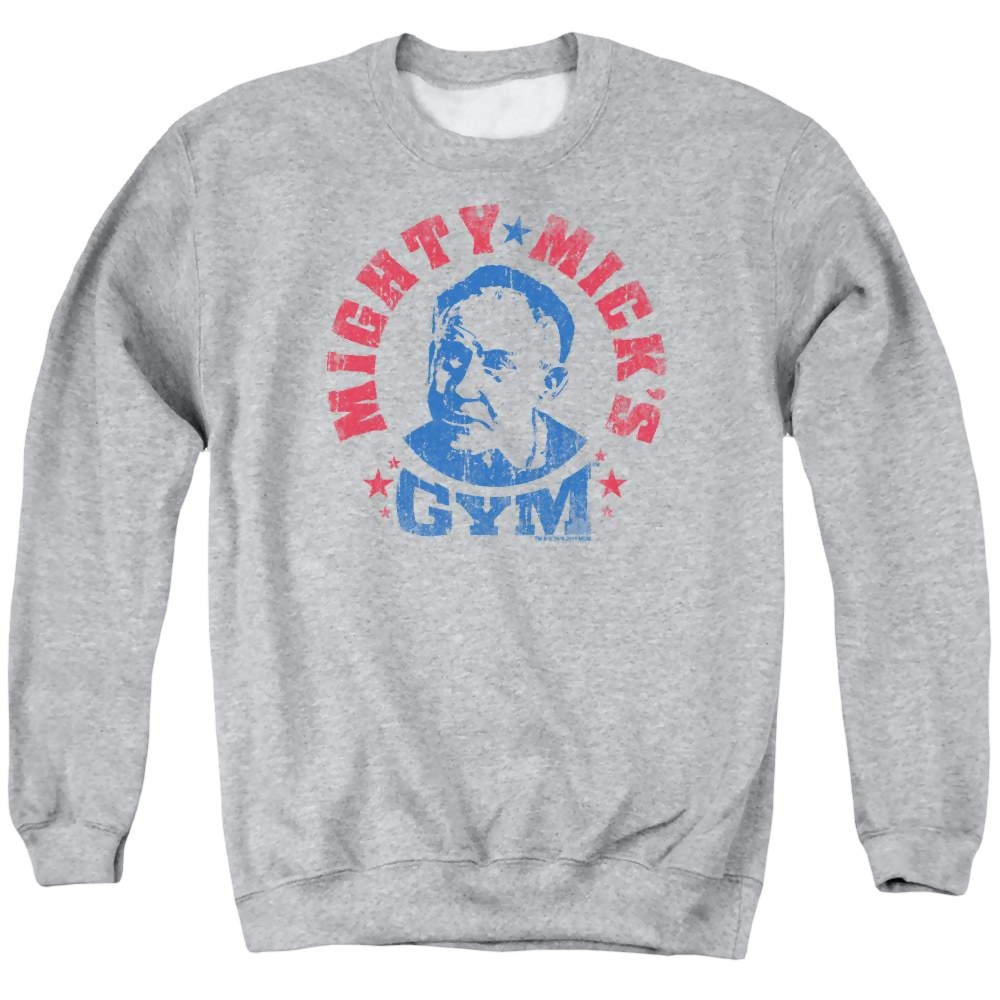 Rocky Mighty Micks Gym Men's Crewneck Sweatshirt Men's Crewneck Sweatshirt Rocky