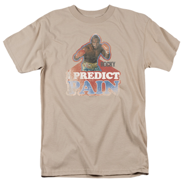 Sand men's regular fit t-shirt with Rocky/I Predict Pain graphic
