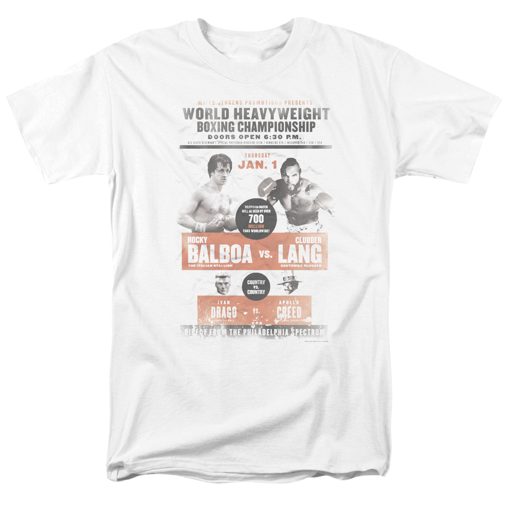 Rocky III Vs Clubber Poster Men's Regular Fit T-Shirt Men's Regular Fit T-Shirt Rocky