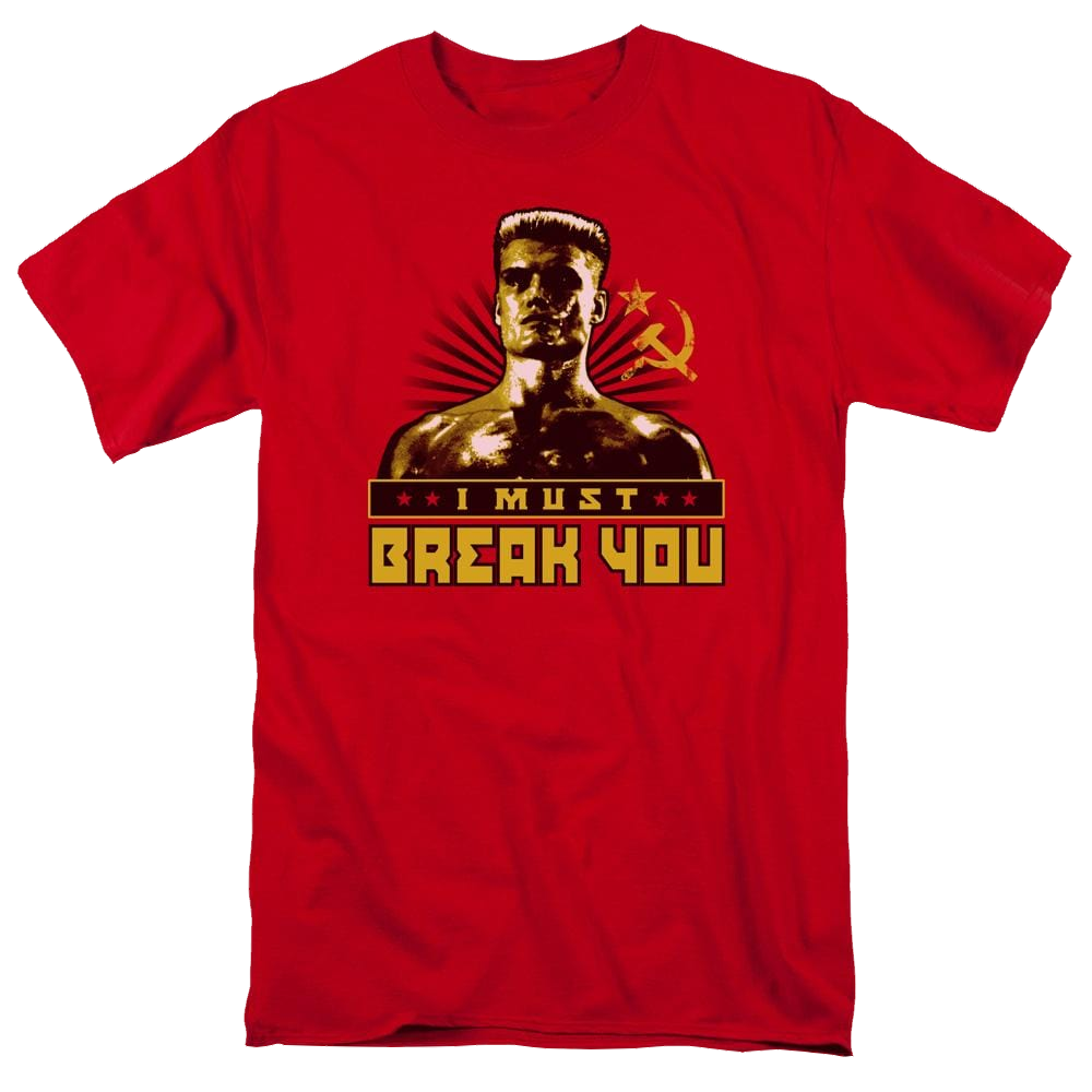Rocky IV I Must Break You Men's Regular Fit T-Shirt Men's Regular Fit T-Shirt Rocky